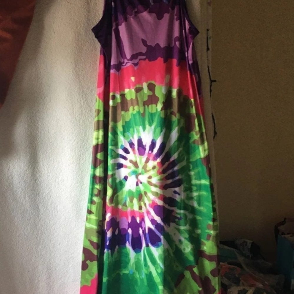Long tye dye dress